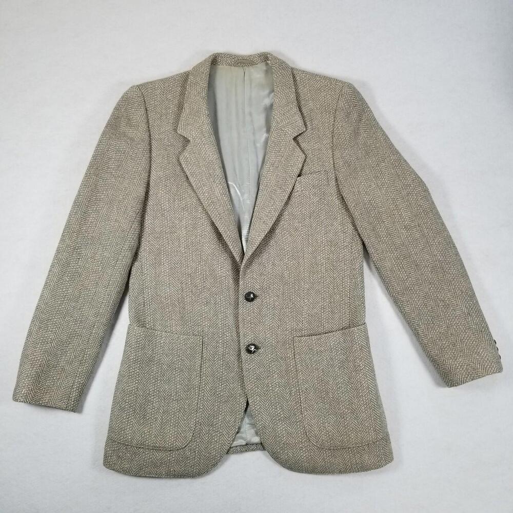 4/40 Jaguar Suit Jacket Made In Hungary Two-Button Vintage  - Fast Shipping